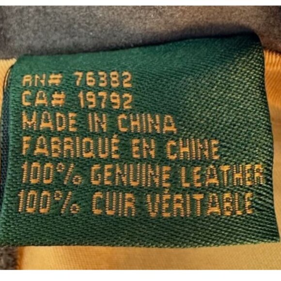 Timberland Rugged Durable Genuine Leather Jacket Men's Size XL Brown Pre-owned - Picture 9 of 12